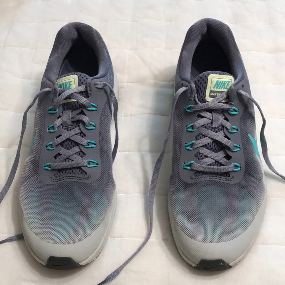 Nike Max Dynasty 2 Gray/Turquoise Shoes, 9.5